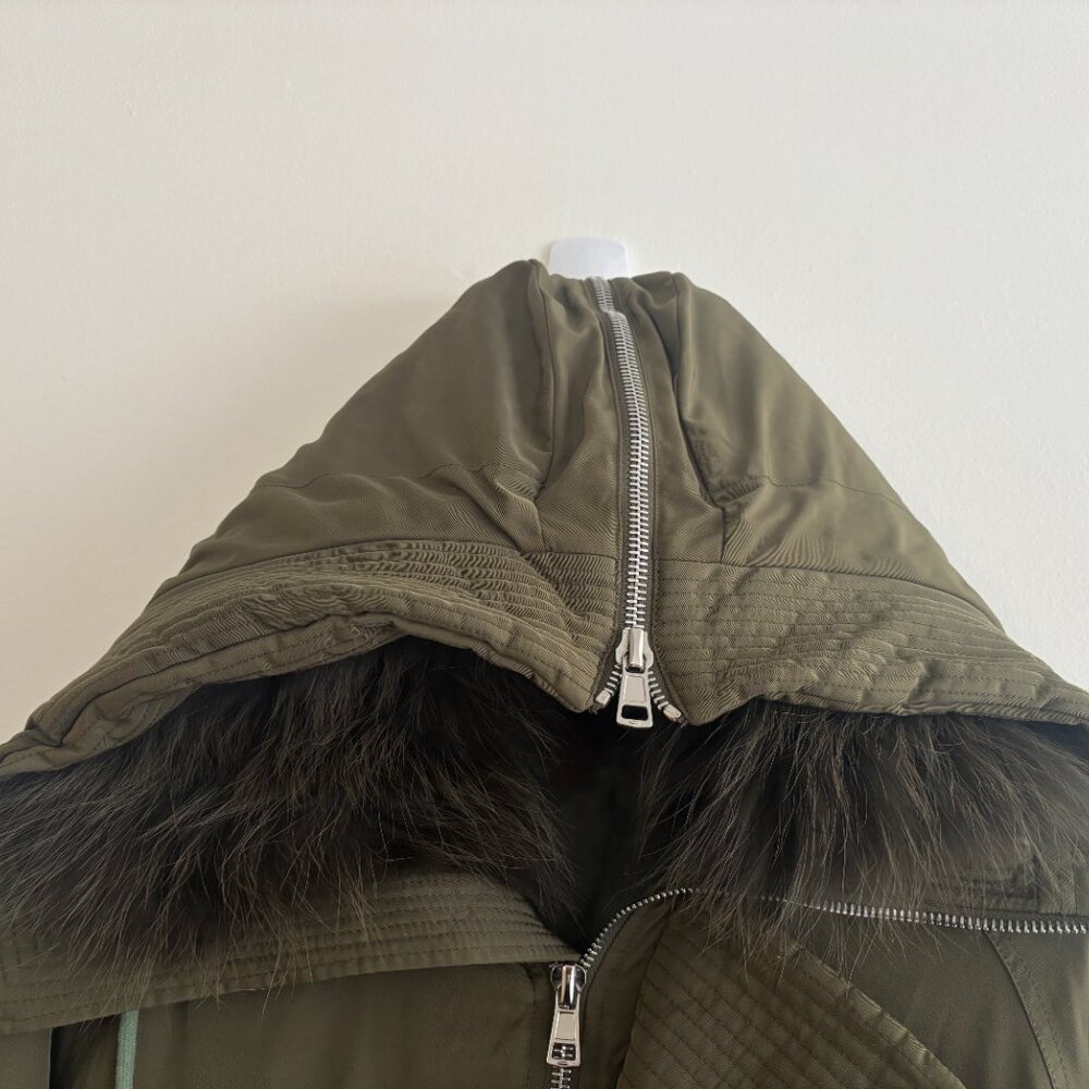 $4000 Juun.J Olive Green N2-B Flight Bomber Jacket Fur Hood - Medium - Large - Picture 6 of 15